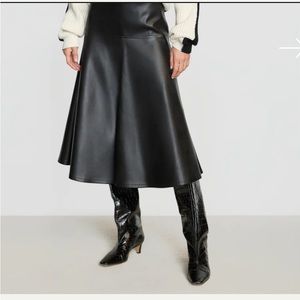 Harley A-Line Vegan Leather Skirt size medium NWT